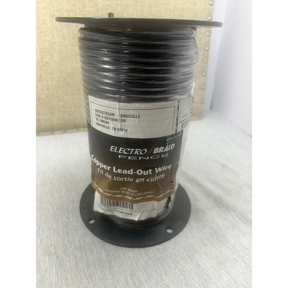 ElectroBraid Other - ElectroBraid Copper Lead-Out Wire 200ft 15000V Insulated Elec. Fence UGCL200EB